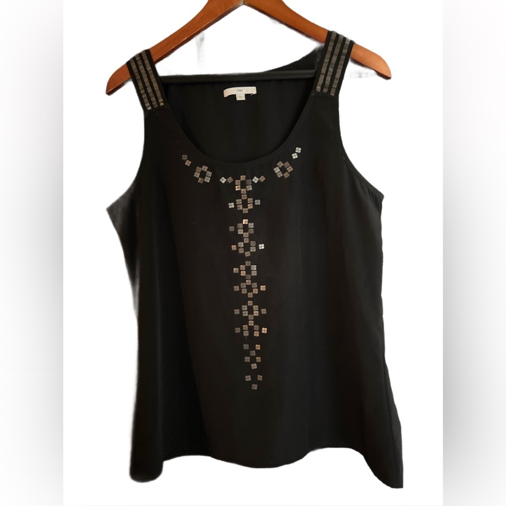 Gap Black Embellished Women's Top
